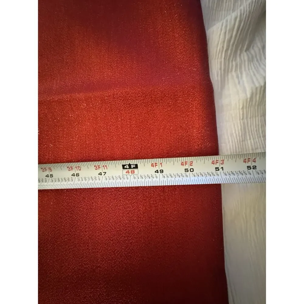 Red Sparkly Table Cloth Christmas Holiday Home Decor Festive